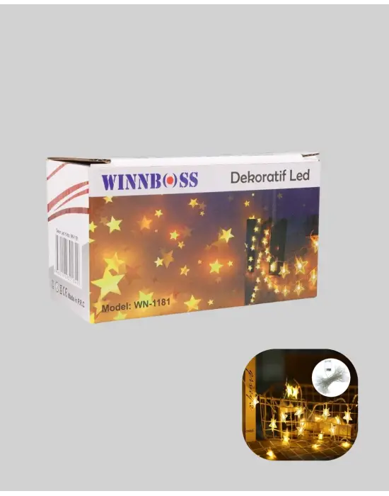 Yıldız Led Işık 5 Metre Dekoratif Aydınlatma Günışığı