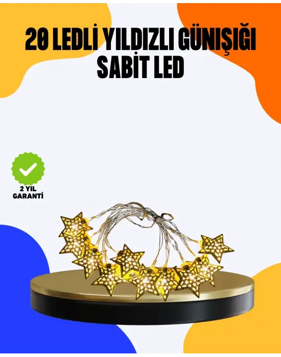 Yıldız Led Işık 5 Metre Dekoratif Aydınlatma Günışığı (kopya)
