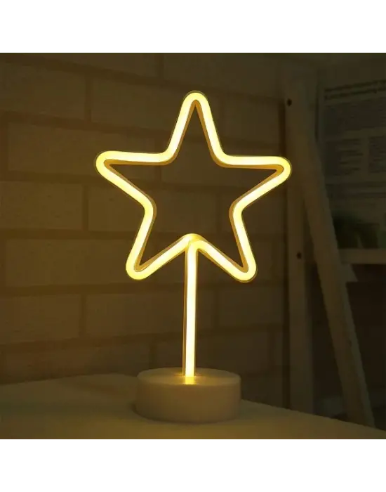 Yıldız Neon Led Lamba