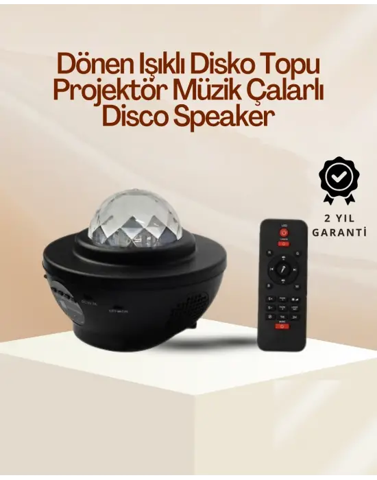 Yıldız & Okyanus Dalga Projektörü – Bluetooth / Usb Hoparlörlü