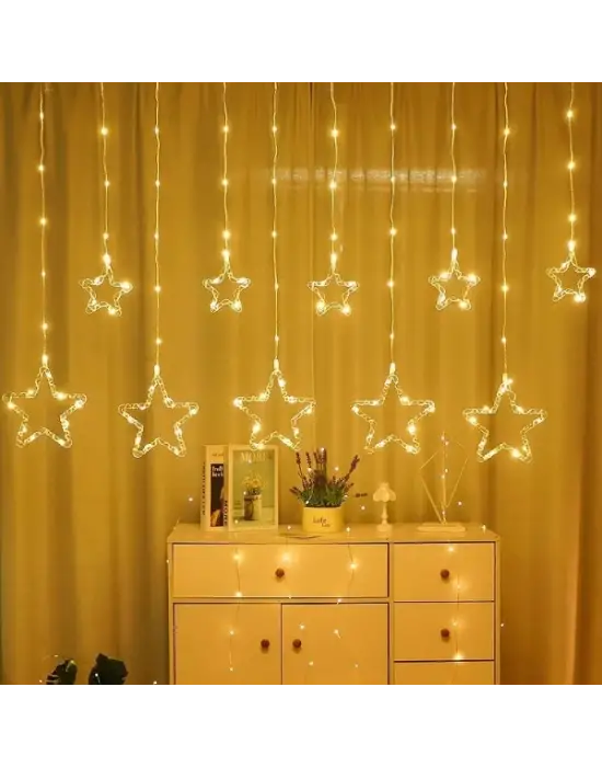 Yıldız Perde Led 10 Saçaklı