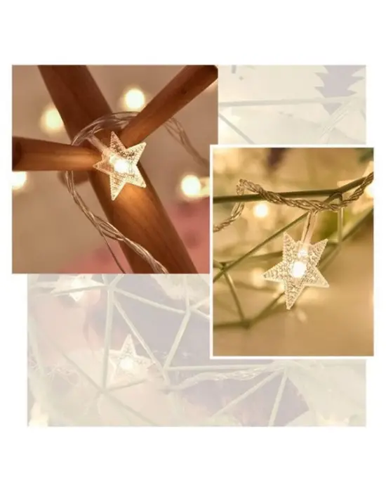 Yıldız Tasarımlı 20 Led Usb Aydınlatma