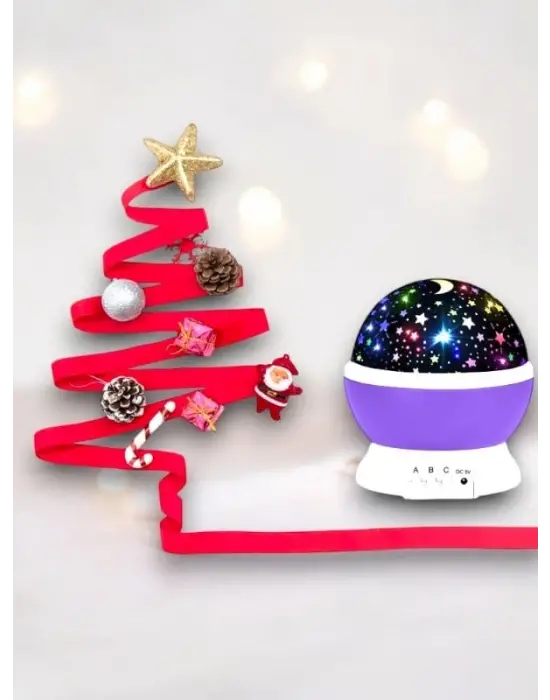 Yıldızlı Gökyüzü Efektli Projektörlü Masa Ve Gece Lambası