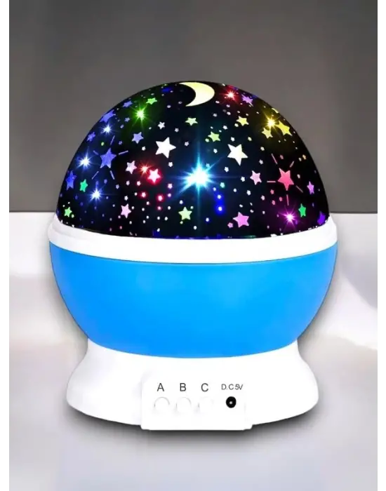Yıldızlı Gökyüzü Efektli Projektörlü Masa Ve Gece Lambası