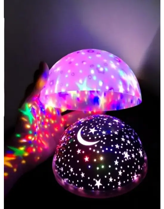 Yıldızlı Gökyüzü Efektli Projektörlü Masa Ve Gece Lambası