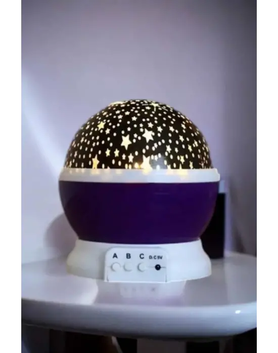 Yıldızlı Gökyüzü Projeksiyon Gece Lambası Hareketli Işık Şovu