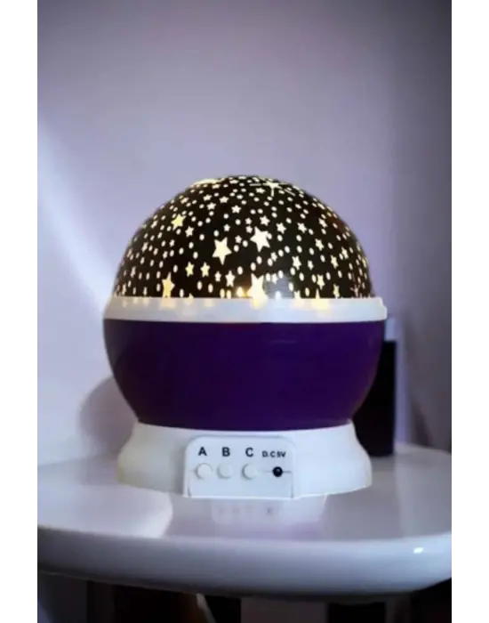 Yıldızlı Gökyüzü Projeksiyon Gece Lambası Hareketli Işık Şovu
