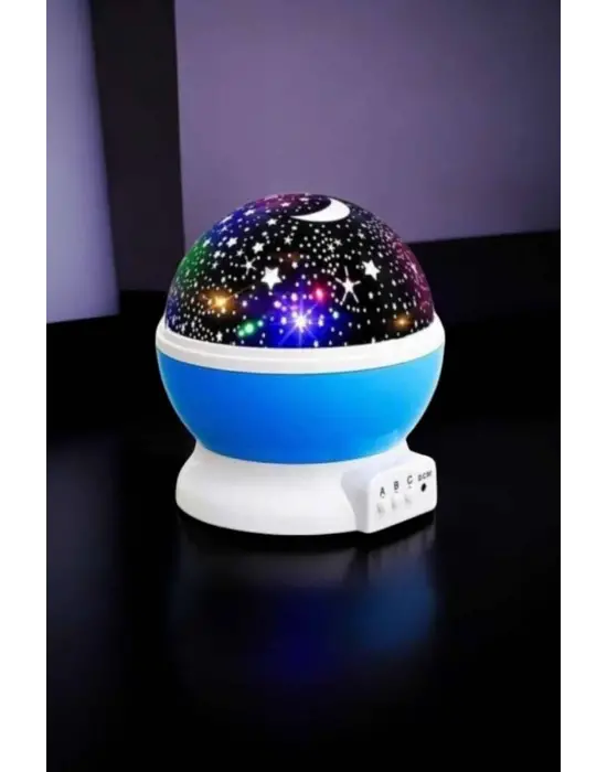 Yıldızlı Gökyüzü Projeksiyon Gece Lambası Hareketli Işık Şovu