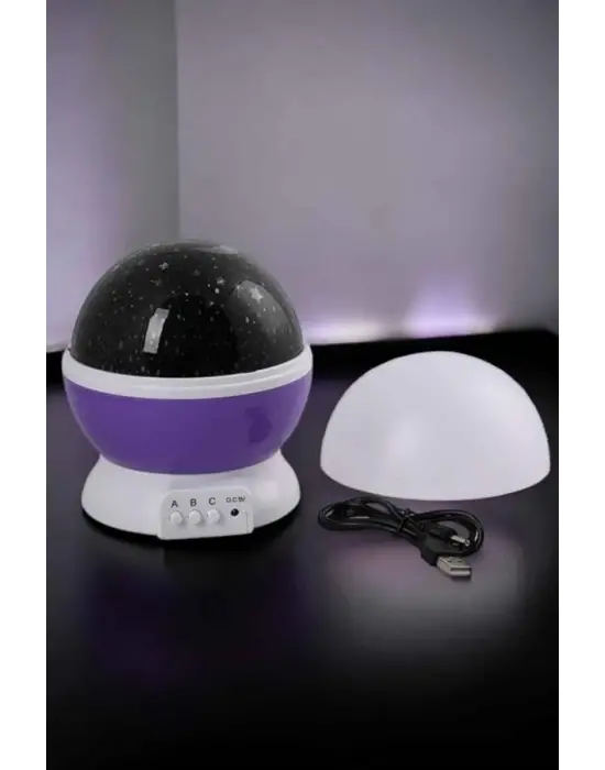 Yıldızlı Gökyüzü Projeksiyon Gece Lambası Hareketli Işık Şovu