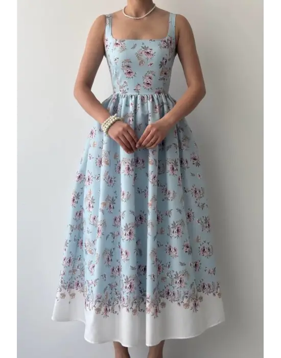 Omarı Şık Cep Detaylı Elbise