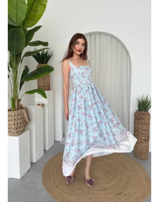 Omarı Şık Cep Detaylı Elbise