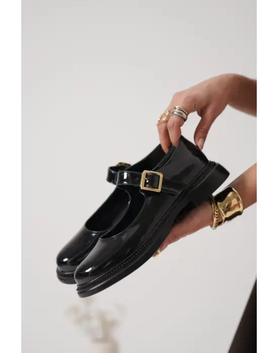 Yokox Siyah Rugan Oxford Ayakkabı