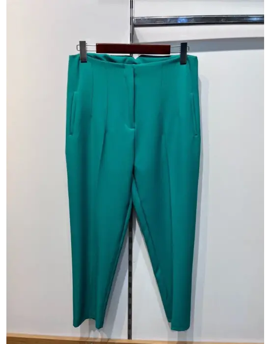 Yüksek Bel Battal Pantolon