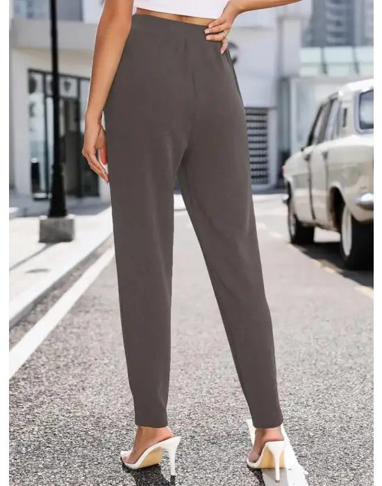 Omarı Rahat Kesim Kadın Yüksek Bel Pantolon