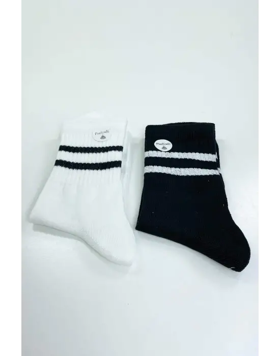 Omarı Şık ve Rahat 2 Çift Kadın Soket Çorap