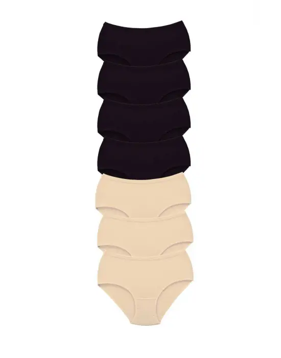 Omarı Kadın Yüksek Bel Kalın Lastik Külot Seti