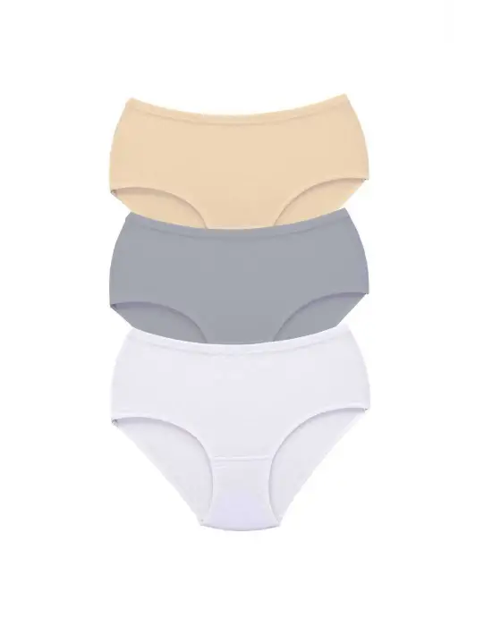 Omarı Yüksek Bel Kalın Lastik Külot Seti