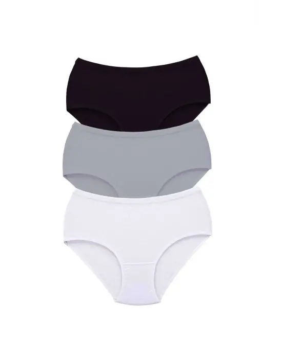 Omarı Yüksek Bel Kalın Lastikli Külot Seti