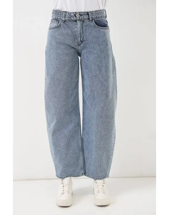 Yüksek Bel Kot Pantolon 30081 - Mavi