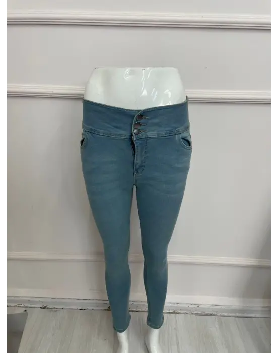 Omarı Yüksek Bel Skinny Jean Pantolon