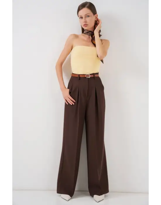 Trend Yüksek Bel Palazzo Pantolon
