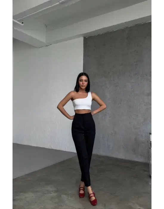 Yüksek Bel Pensli̇ Pantolon