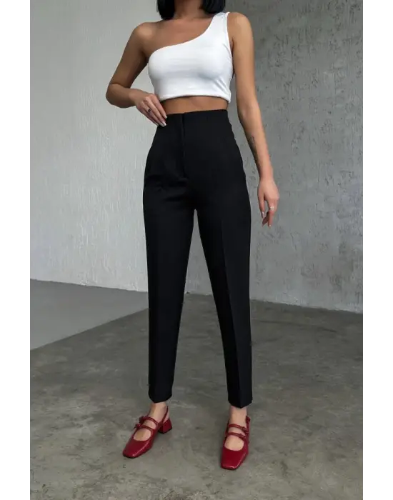 Yüksek Bel Pensli̇ Pantolon