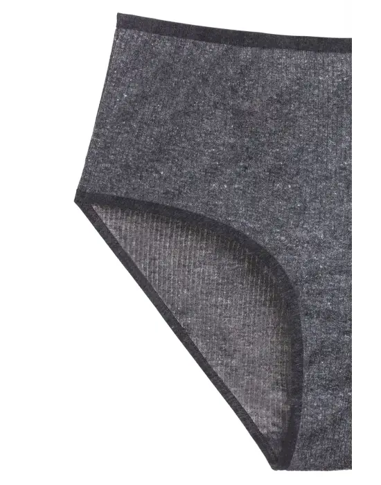 Omarı Yüksek Bel Fitilli Renkli Ribana Bato Külot