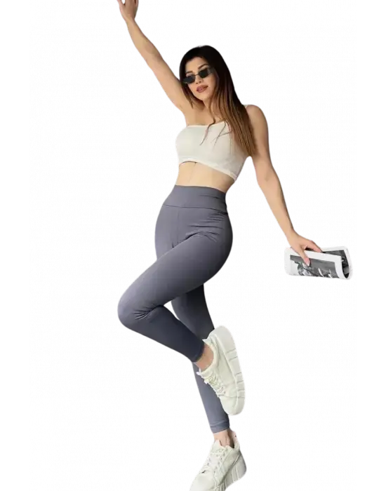 Modern Yüksek Bel Şardonlu Tayt