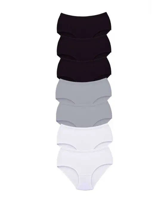 Omarı Yüksek Bel Kalın Lastik Külot Seti