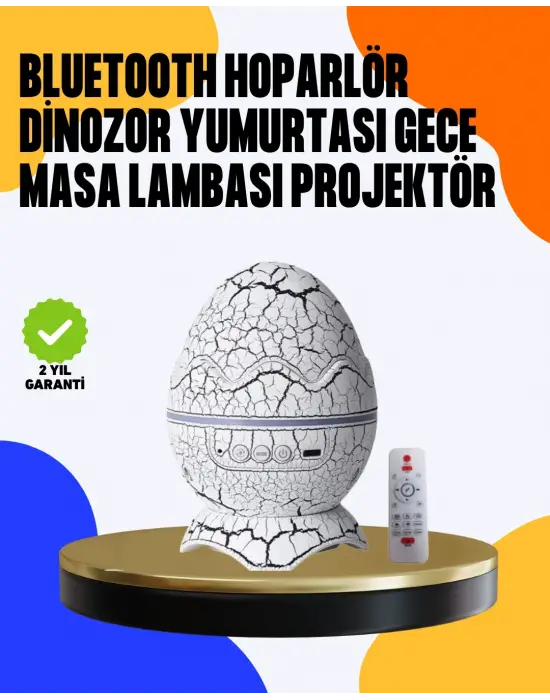 Yüksek Çözünürlüklü Led Galaksi Projektör + 19 Sesli Uyku Makinesi