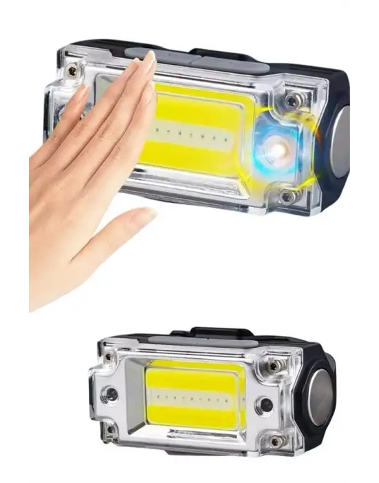 Yüksek Işıklı Şarjlı Ve Sensörlü Led Kafa Lambası Kamp Lambası