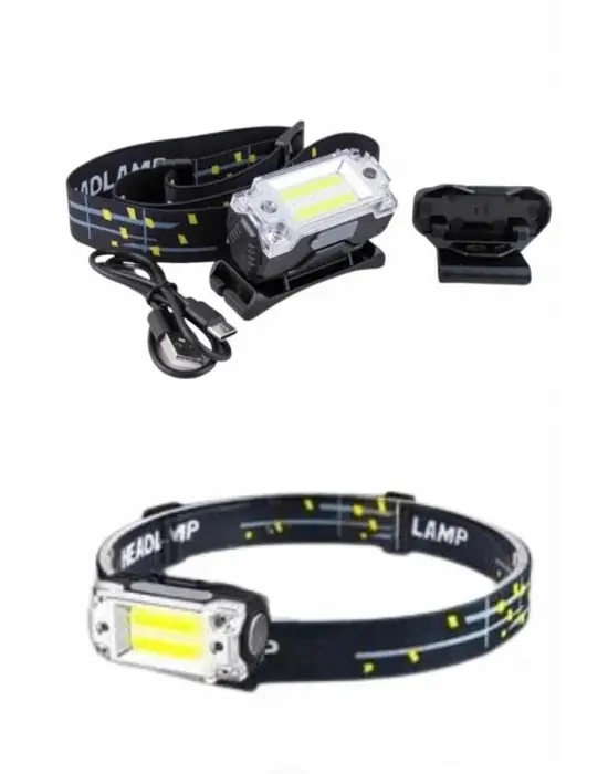 Yüksek Işıklı Şarjlı Ve Sensörlü Led Kafa Lambası Kamp Lambası