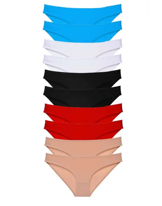 Omarı Süper Eko Set Likralı Kadın Slip Renkli Çeşitleri