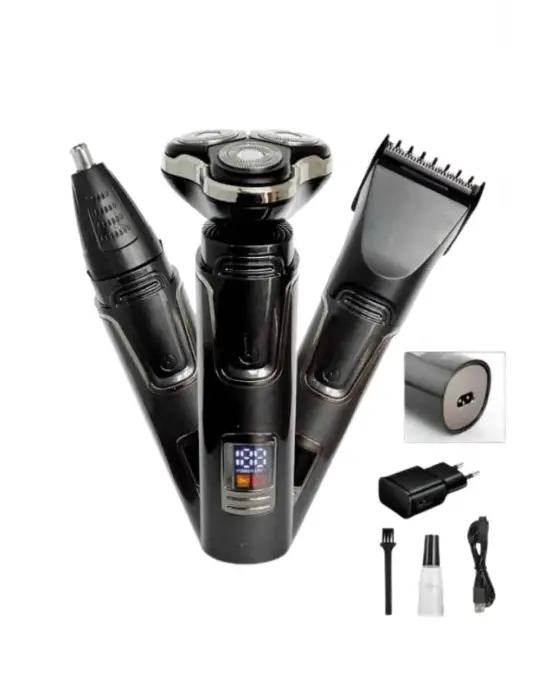 Yüksek Performanslı 3 Başlıklı Profesyonel Şarjlı Islak Ve Kuru Kullanıma Uygun