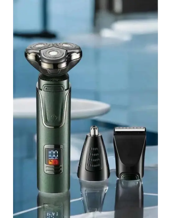 Yüksek Performanslı 3 Başlıklı Profesyonel Tıraş Makinesi