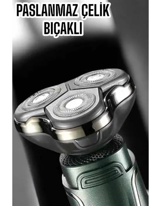 Yüksek Performanslı 3 Başlıklı Profesyonel Tıraş Makinesi