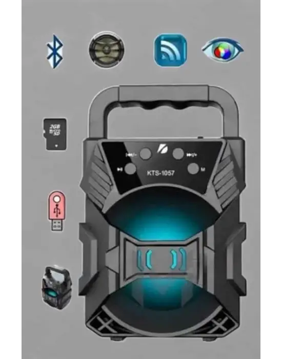 Yüksek Performanslı Bluetooth Hoparlör Kablosuz Taşınabilir