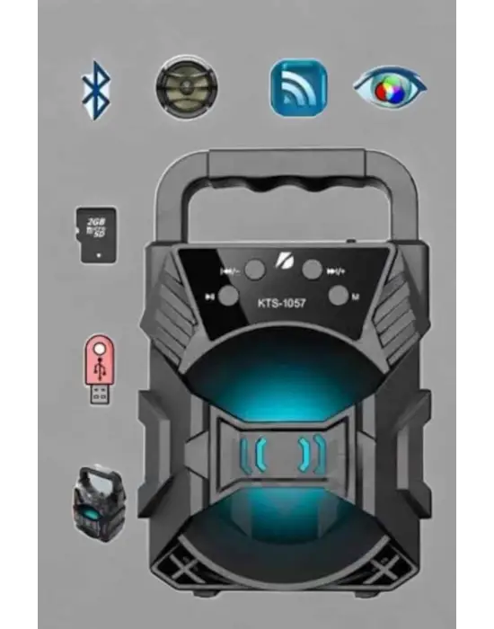 Yüksek Performanslı Bluetooth Hoparlör Kablosuz Taşınabilir