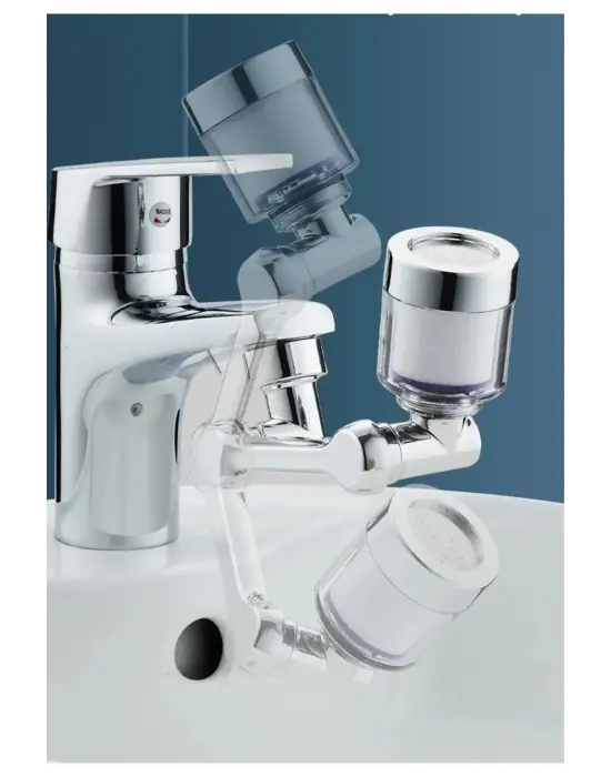 Omarı Derece Filtreli Lavabo Musluk Başlığı