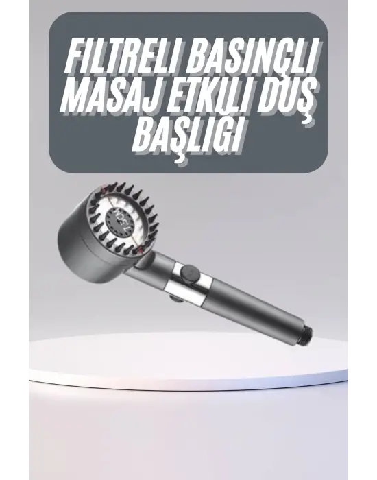 Yüksek Performanslı Masaj Etkili Su Tasarruflu Duş Başlığı Krom Kaplama Uzun Ömürlü