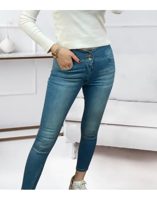 Yüksel Bel Likralı Kot Pantolon