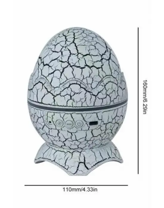 Yumurta Görünümlü Masa Ve Gece Lambası Renk Değiştirebilen Projektör