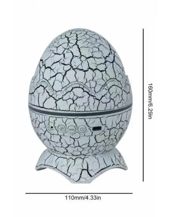 Yumurta Görünümlü Masa Ve Gece Lambası Renk Değiştirebilen Projektör