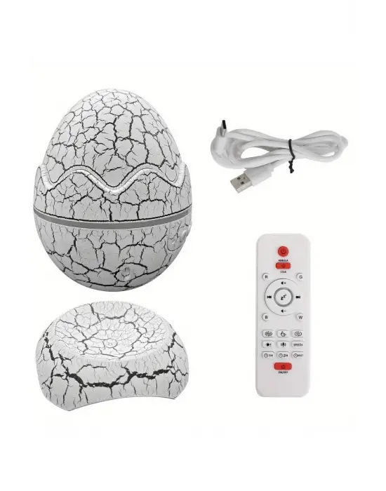 Yumurta Görünümlü Masa Ve Gece Lambası Renk Değiştirebilen Projektör