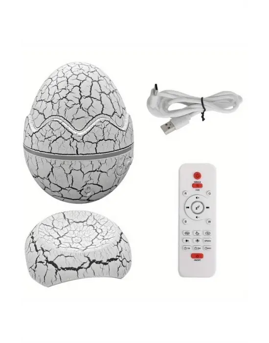 Yumurta Görünümlü Masa Ve Gece Lambası Renk Değiştirebilen Projektör