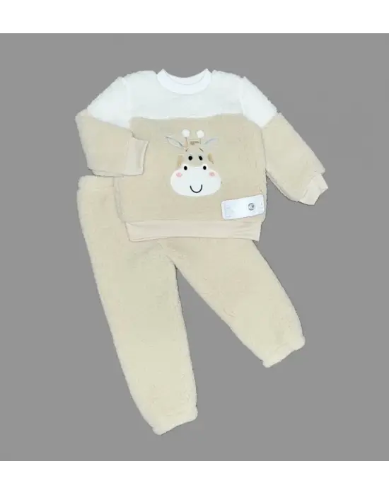 Omarı Yumuşak Kuzu Desenli Çocuk TakımıNA