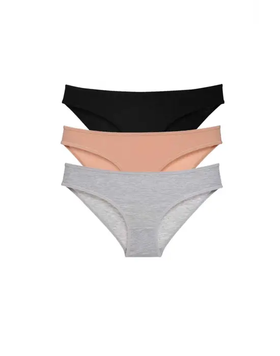 Benorra Kadın Slip Seti - 3 Parça Likra