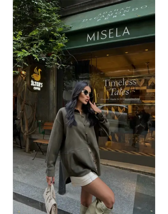 Omarı Yumuşak Doku Üst Giyim Seçeneği - Haki