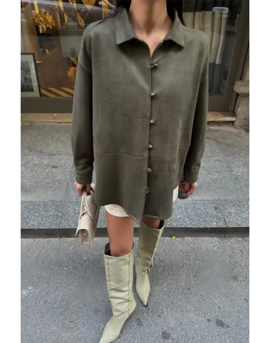 Omarı Yumuşak Doku Üst Giyim Seçeneği - Haki